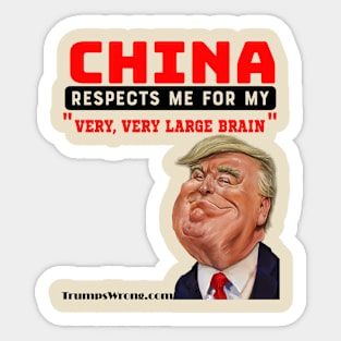 Very large brain Sticker